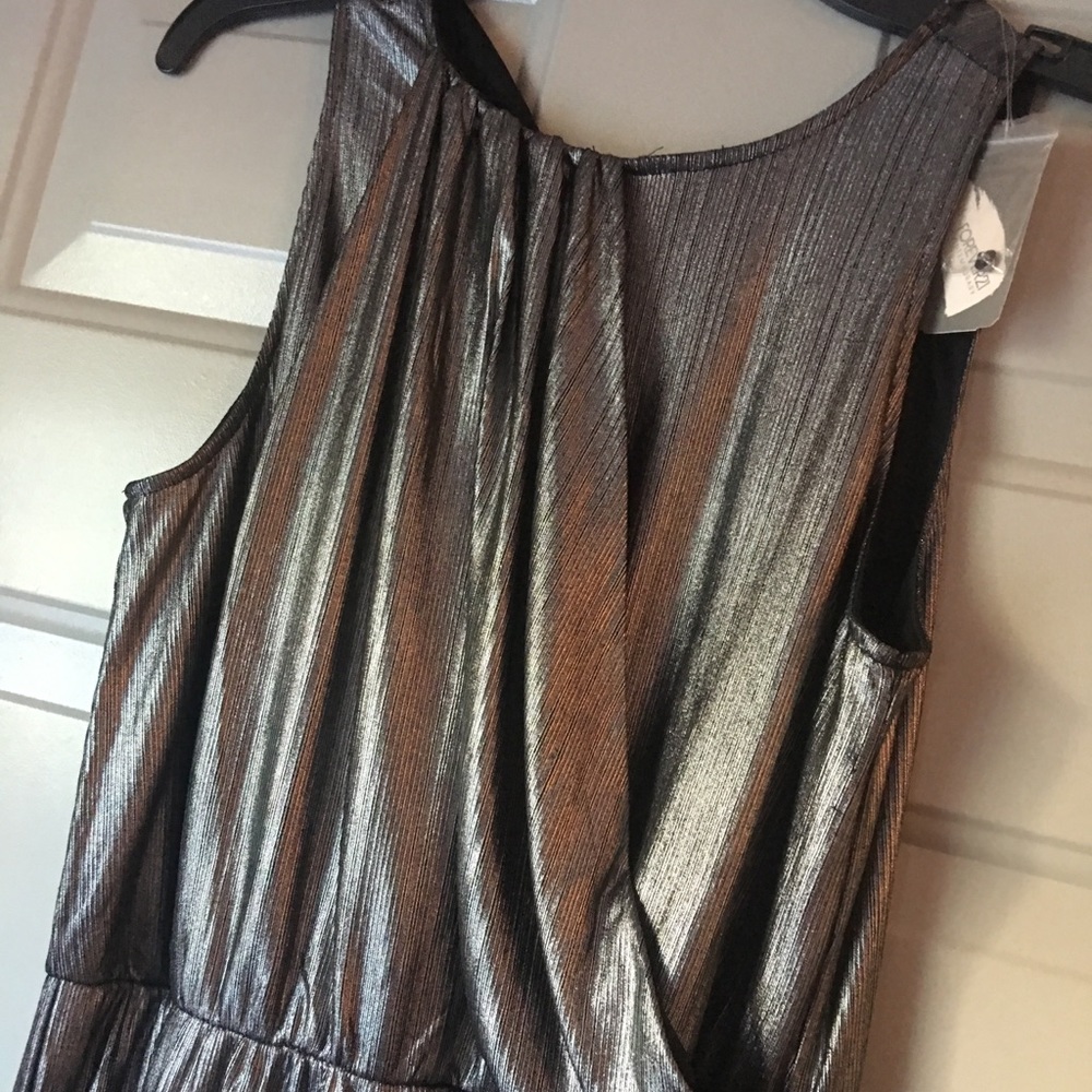 Party Dress- Silver Metallic